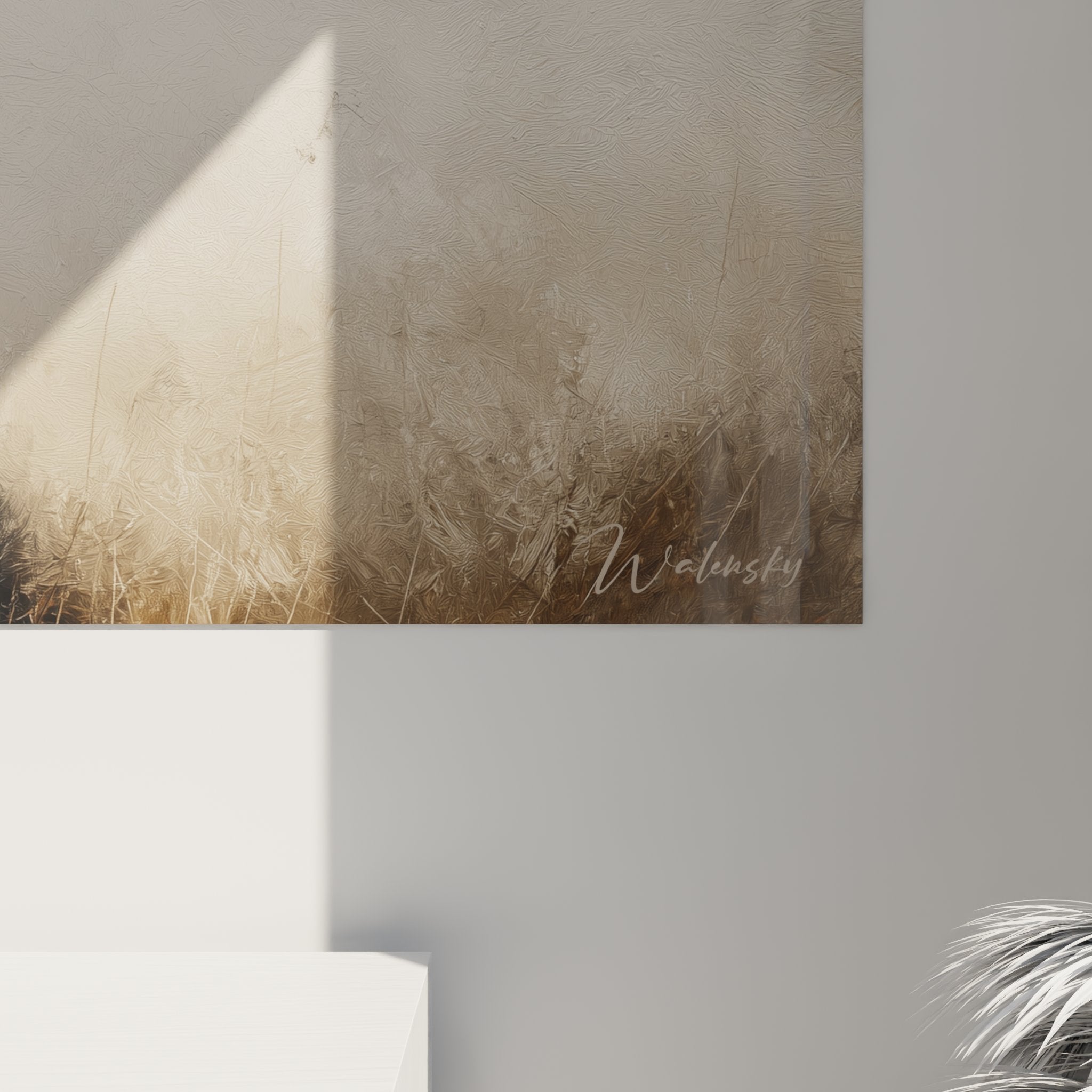 vue ensemble tableau border collie tricolore decoration interieur portrait chien mural