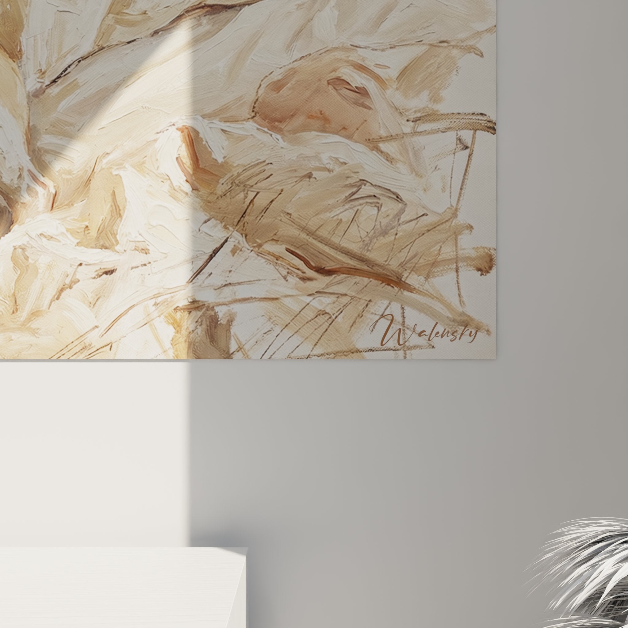 vue ensemble tableau bouledogue francais decoration murale salon moderne art contemporain