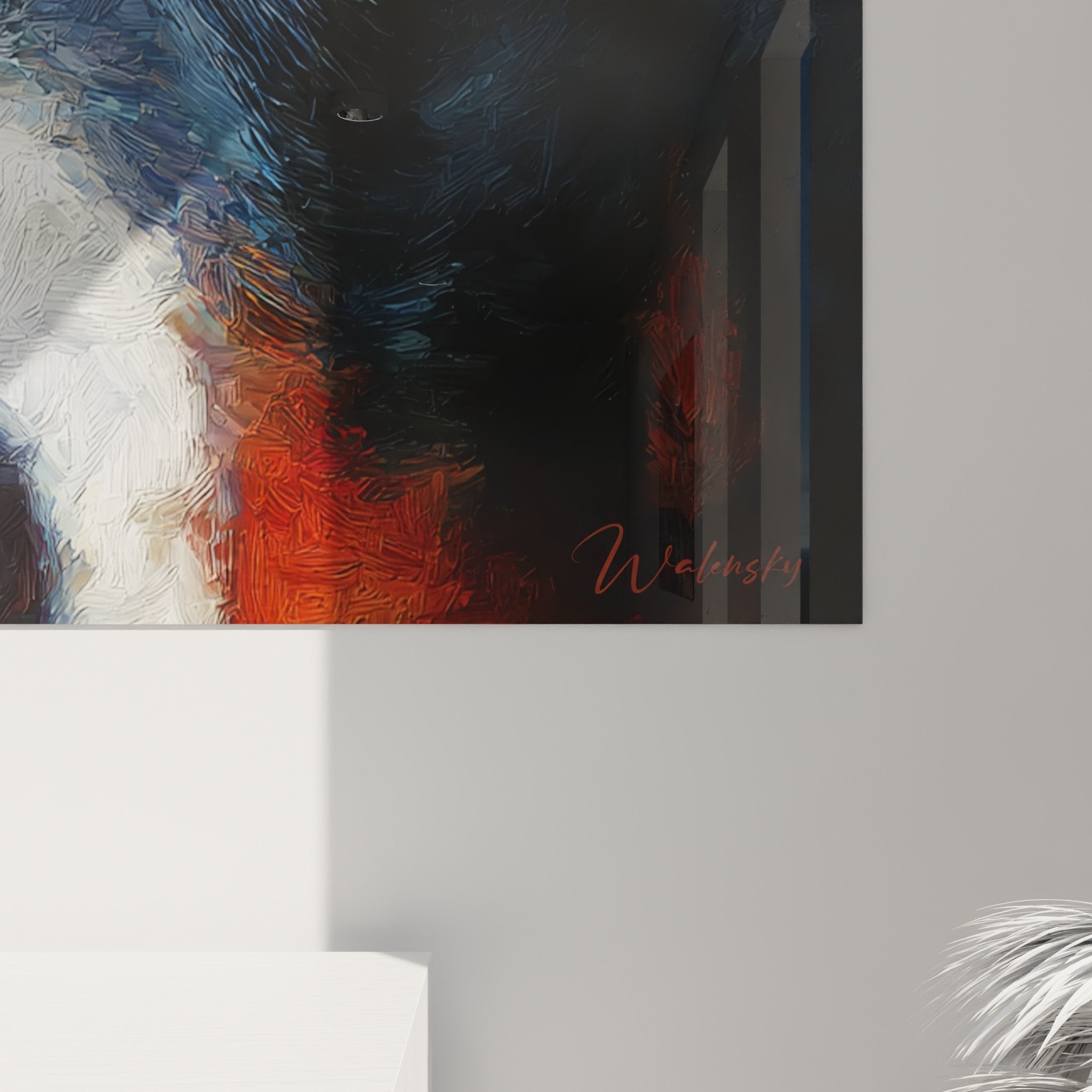 Bernese Mountain Dog portrait artistic painting interior decoration modern wall art