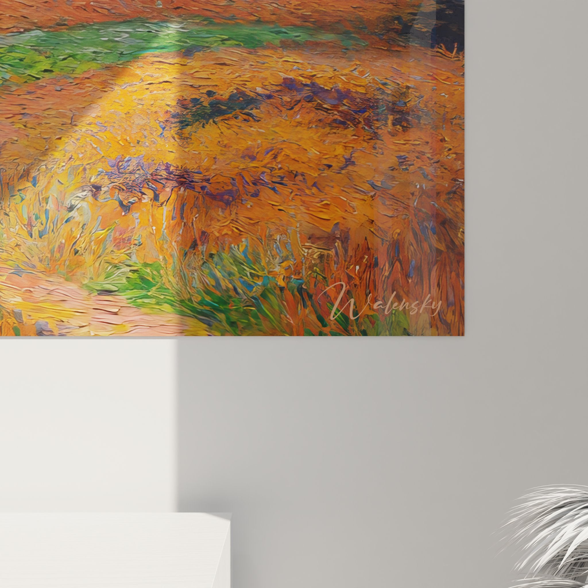 Vue ensemble tableau côte bretonne, art mural maritime pour décoration bord de mer