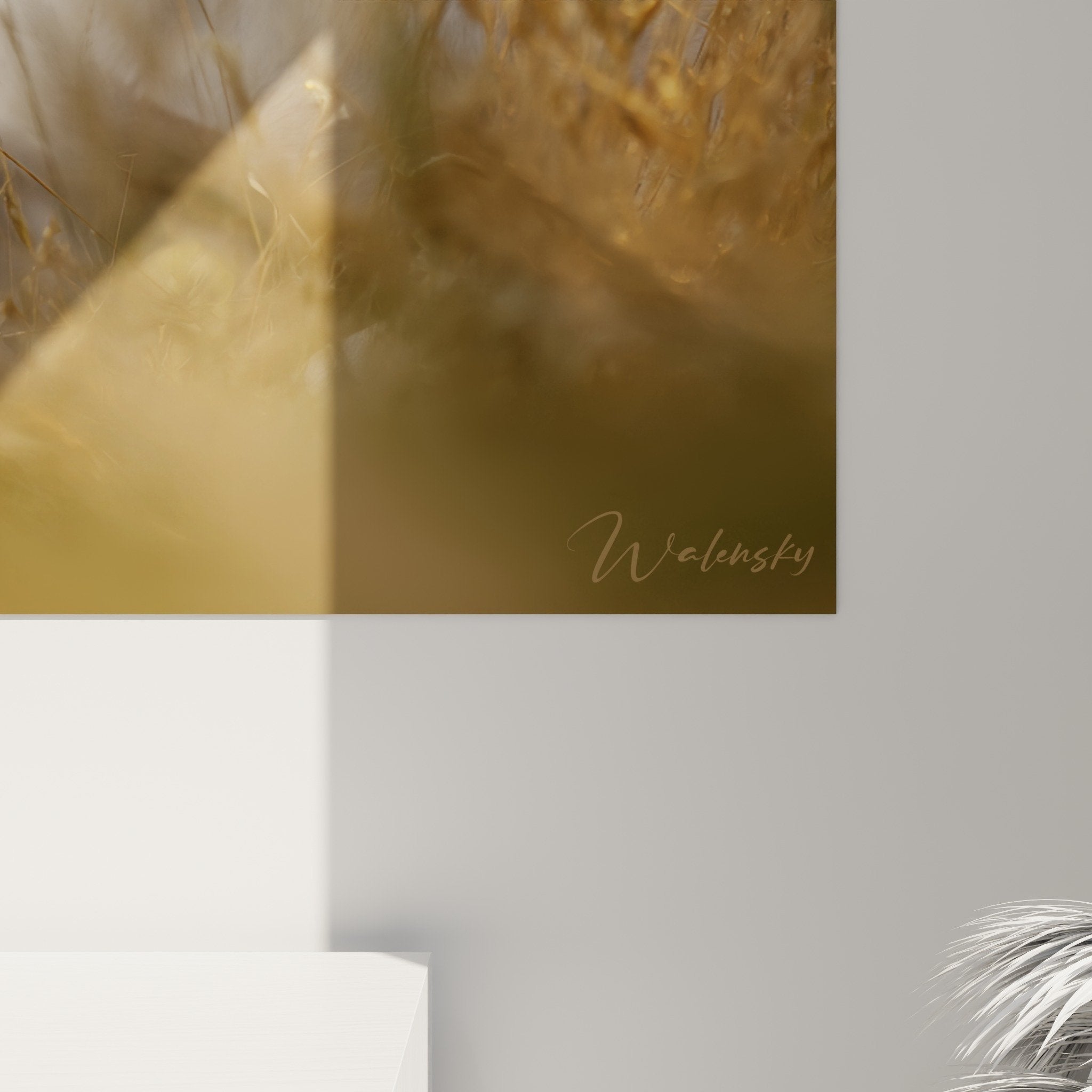 Vue ensemble tableau Dogue Argentin prairie doree decoration interieure moderne