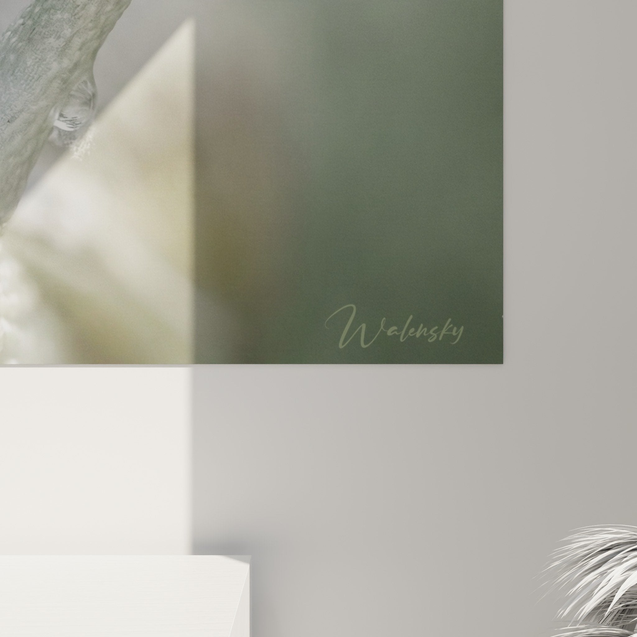 Gesamtansicht kristallines Schnecken-Wandbild, natürliche und zen dekorative Atmosphäre