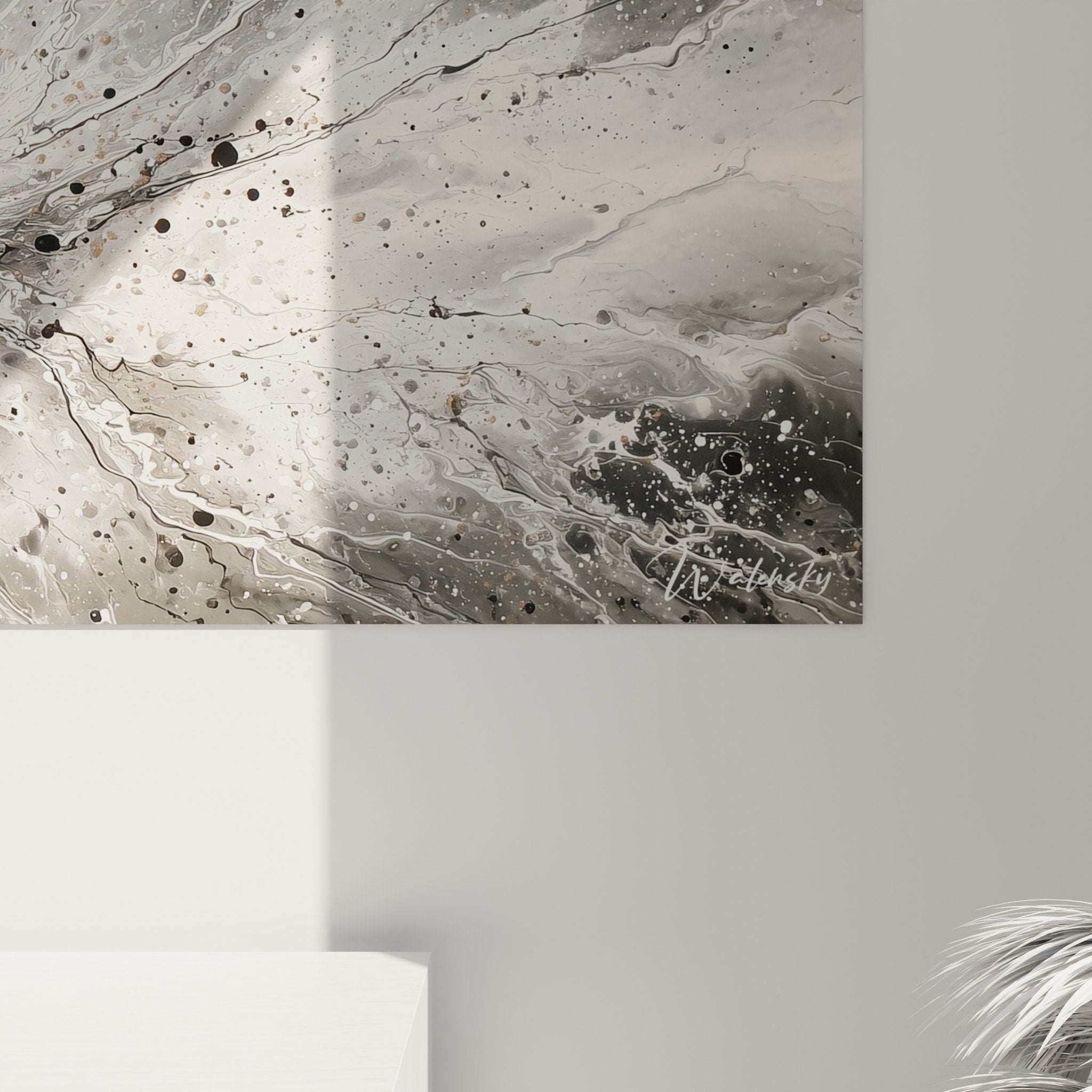 Full view cosmic explosion panoramic wall art feng shui northwest metal
