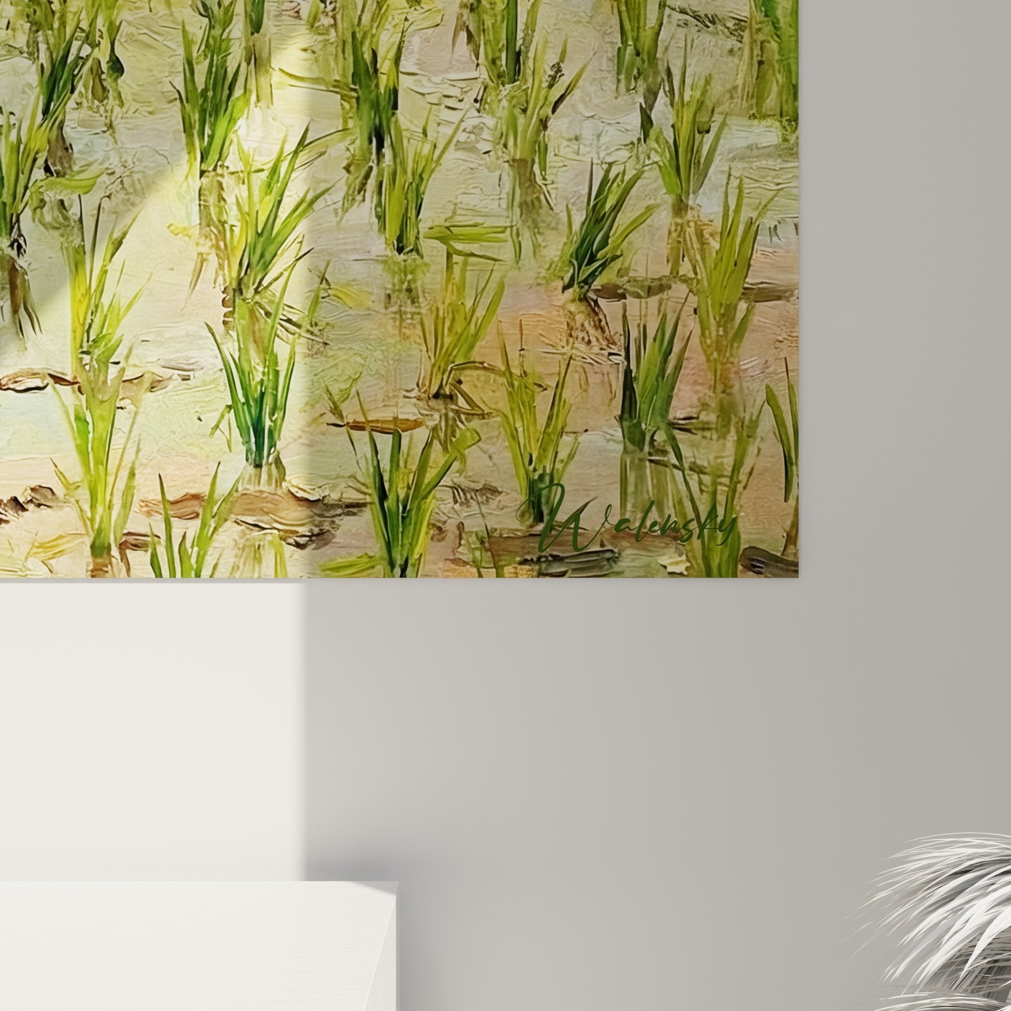 Vue ensemble tableau fermier agricole bali decoration interieur salon tons naturels