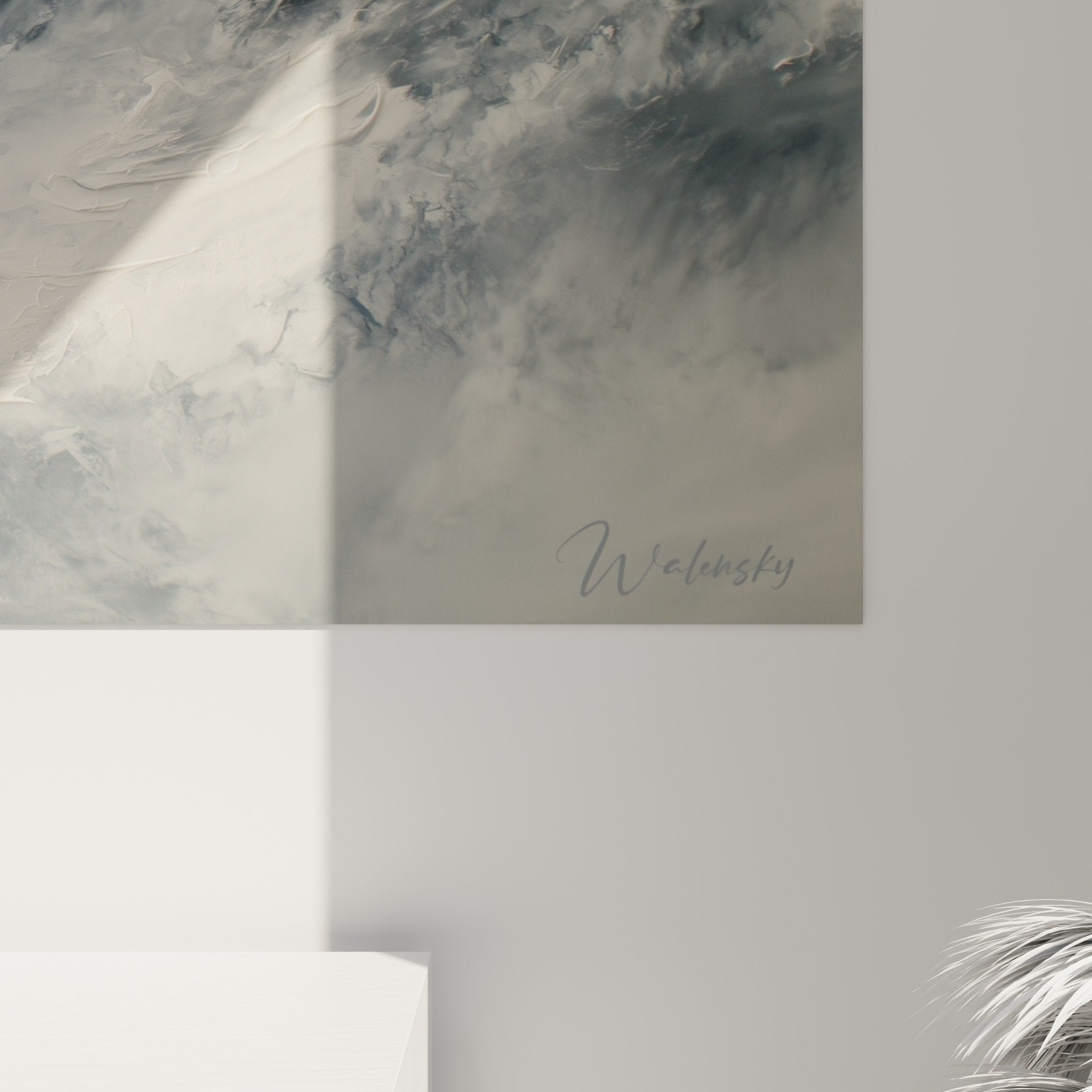 Mountain mist wall art feng shui west metal living room modern decor overview