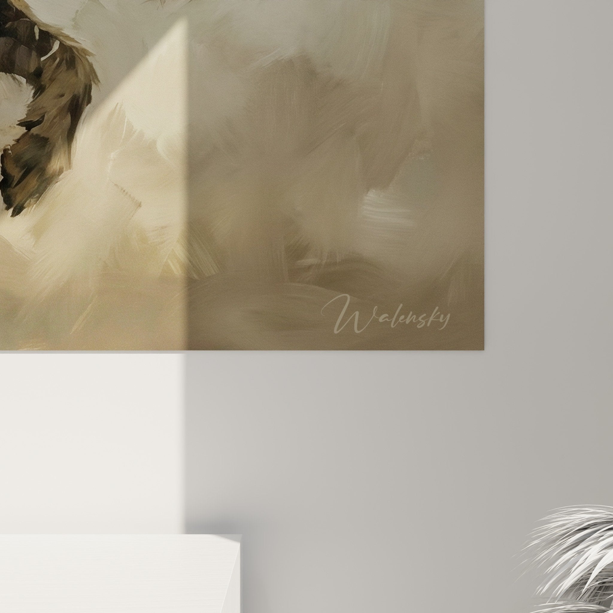 vue ensemble tableau mural irish wolfhound bondissant style pictural dynamique