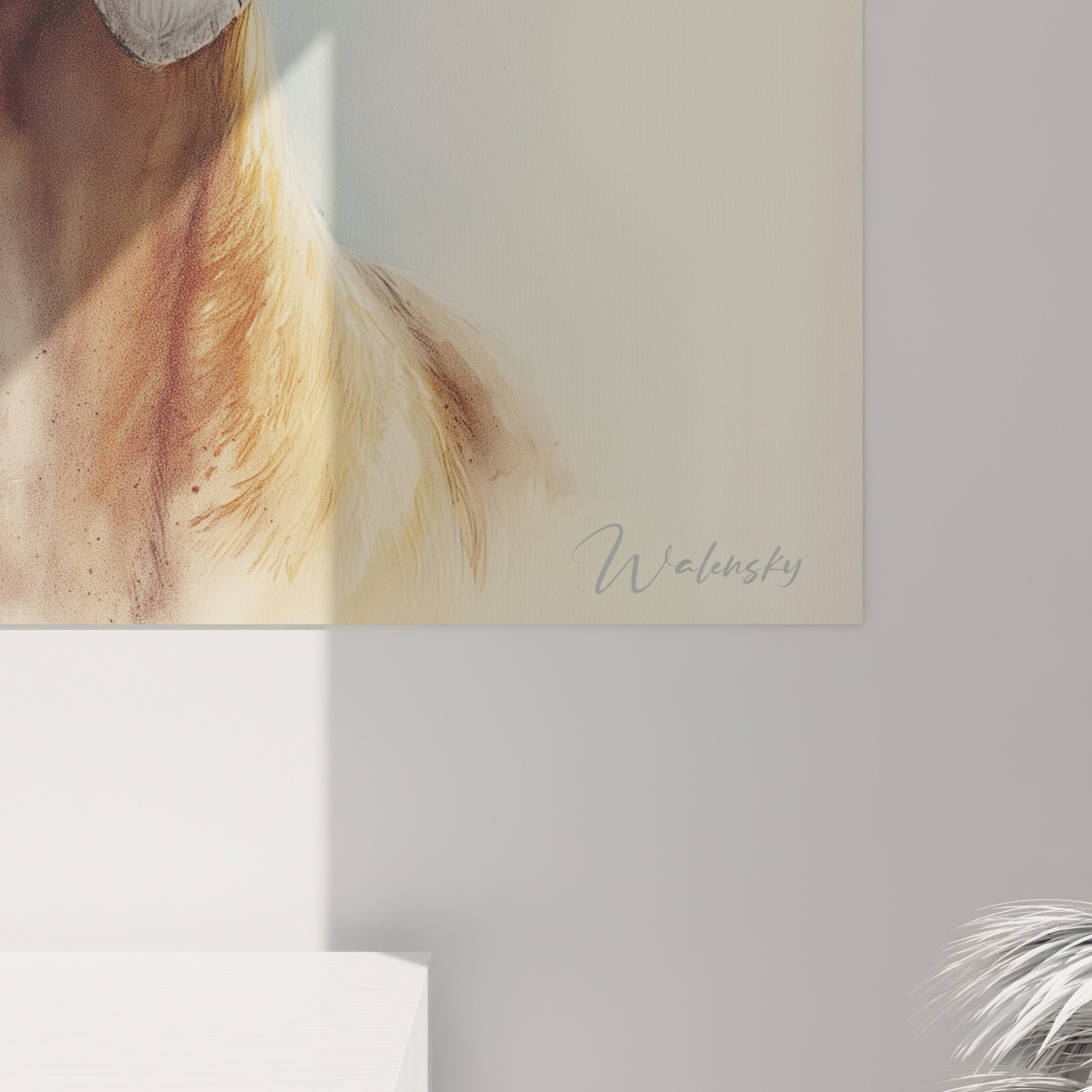 Vue d'ensemble tableau mural Rhodesian Ridgeback portrait contemplatif palette chromatique dorée