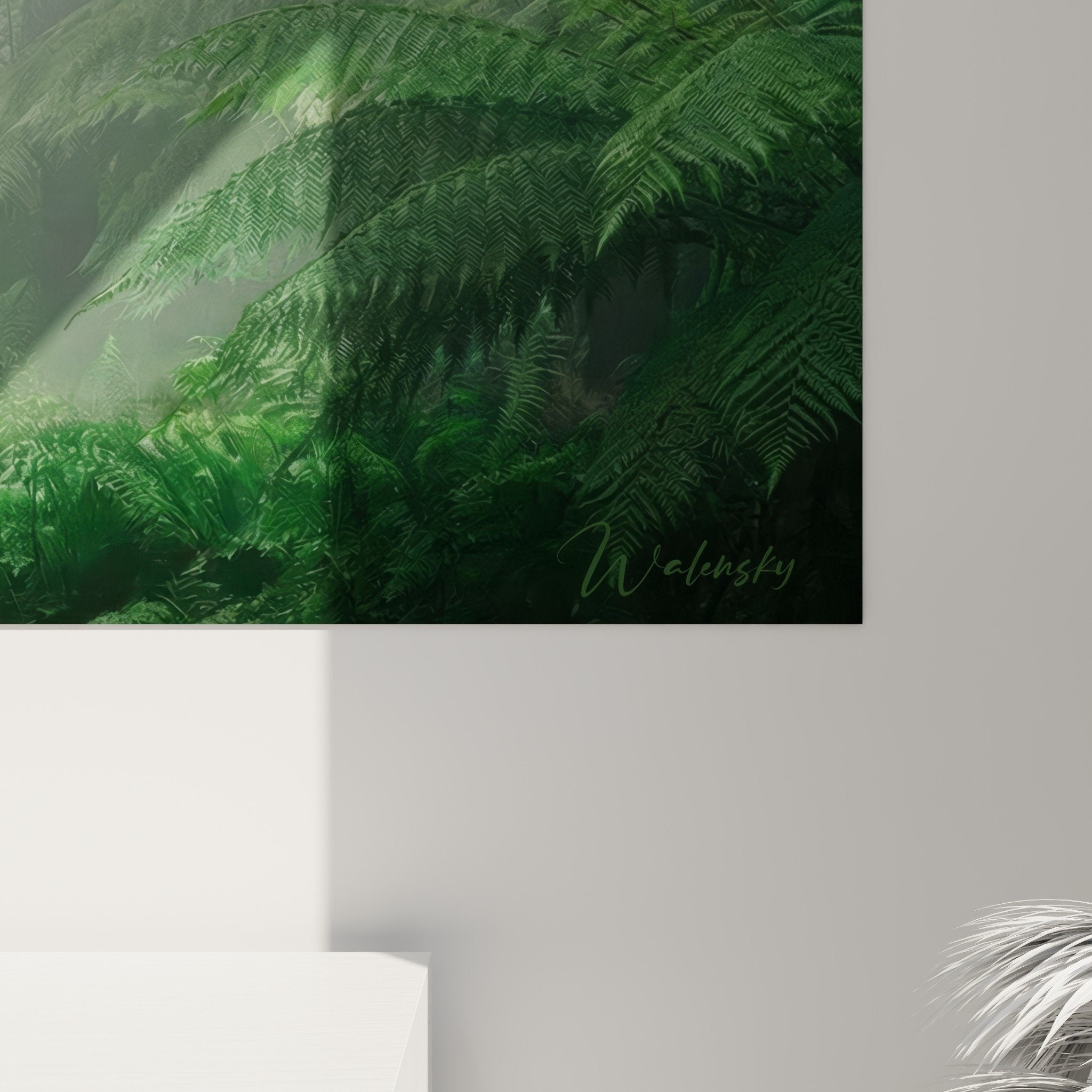 wild boar canvas full view atmospheric mystical forest mood nature wall art decor