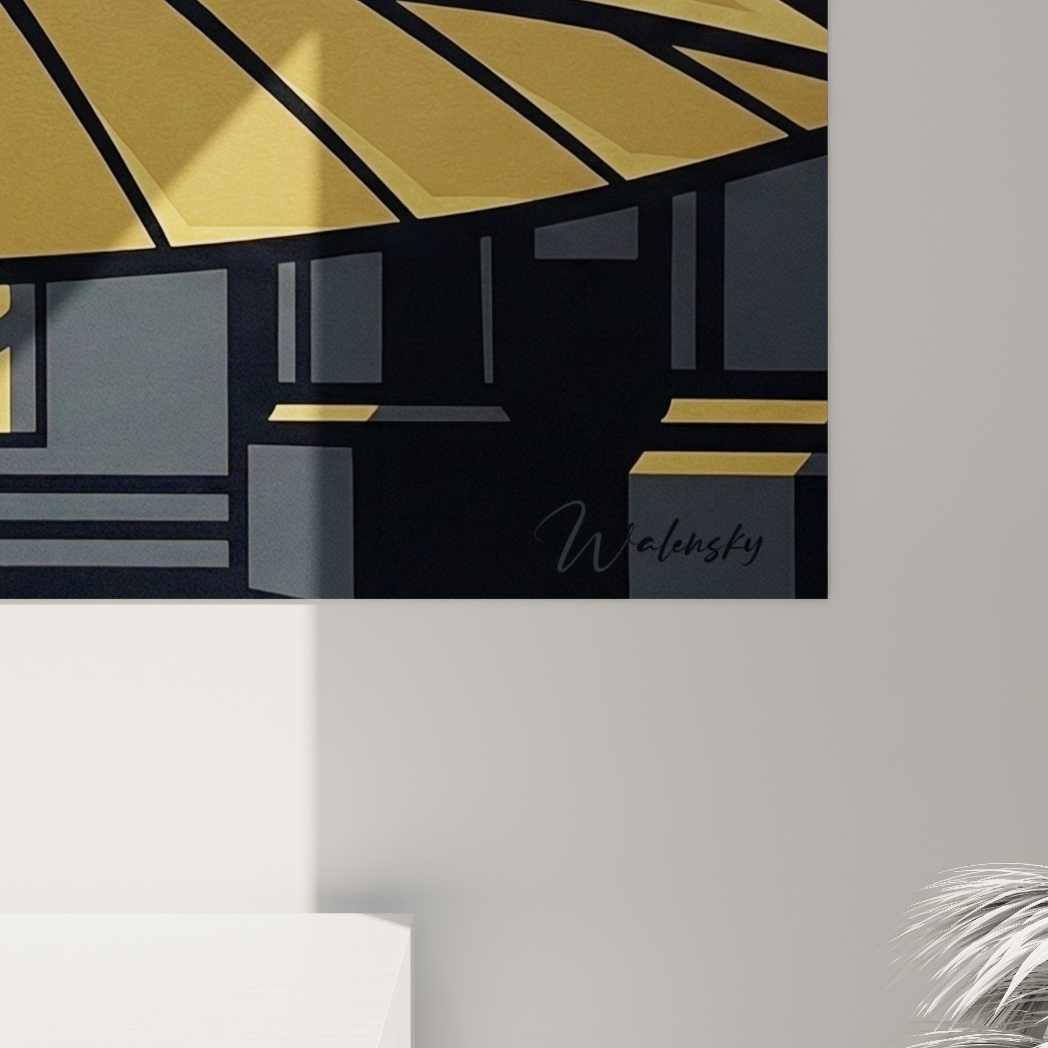 Vue ensemble tableau temple bouddhiste parasol architectural colonnes perspective spirituelle